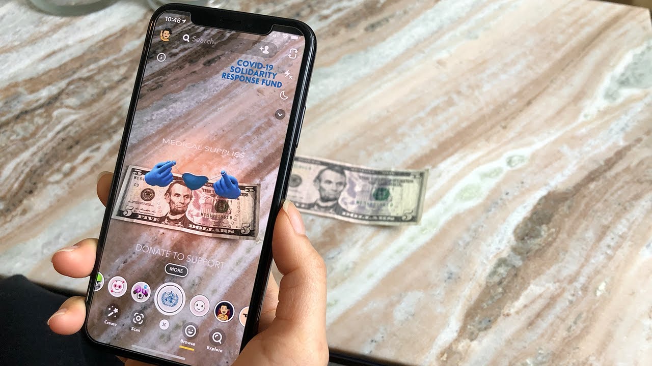 Snapchat Uses Its AR Lens Feature to Help COVID-19 Relief Efforts