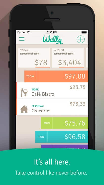 Wally Expense Tracking Mobile App