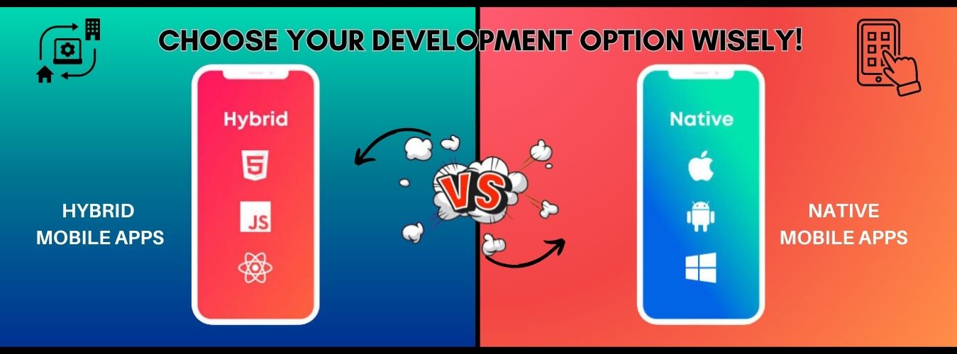 Native Mobile Apps VS Hybrid Mobile Apps – Choose your development option wisely!