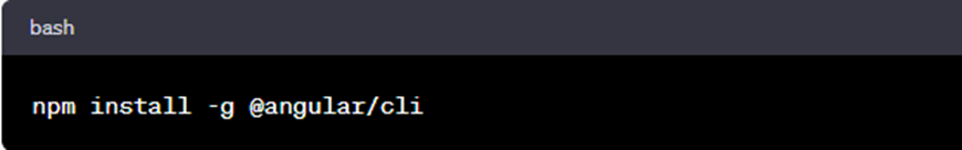 Installing Angular CLI