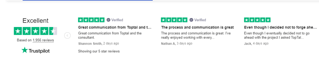 TopTal's Web App Development Services