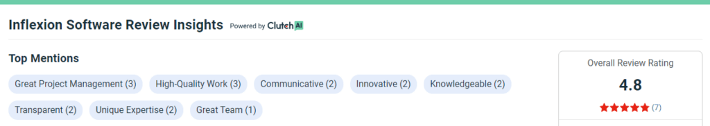 Inflexion - web application developers - AppVerticals 