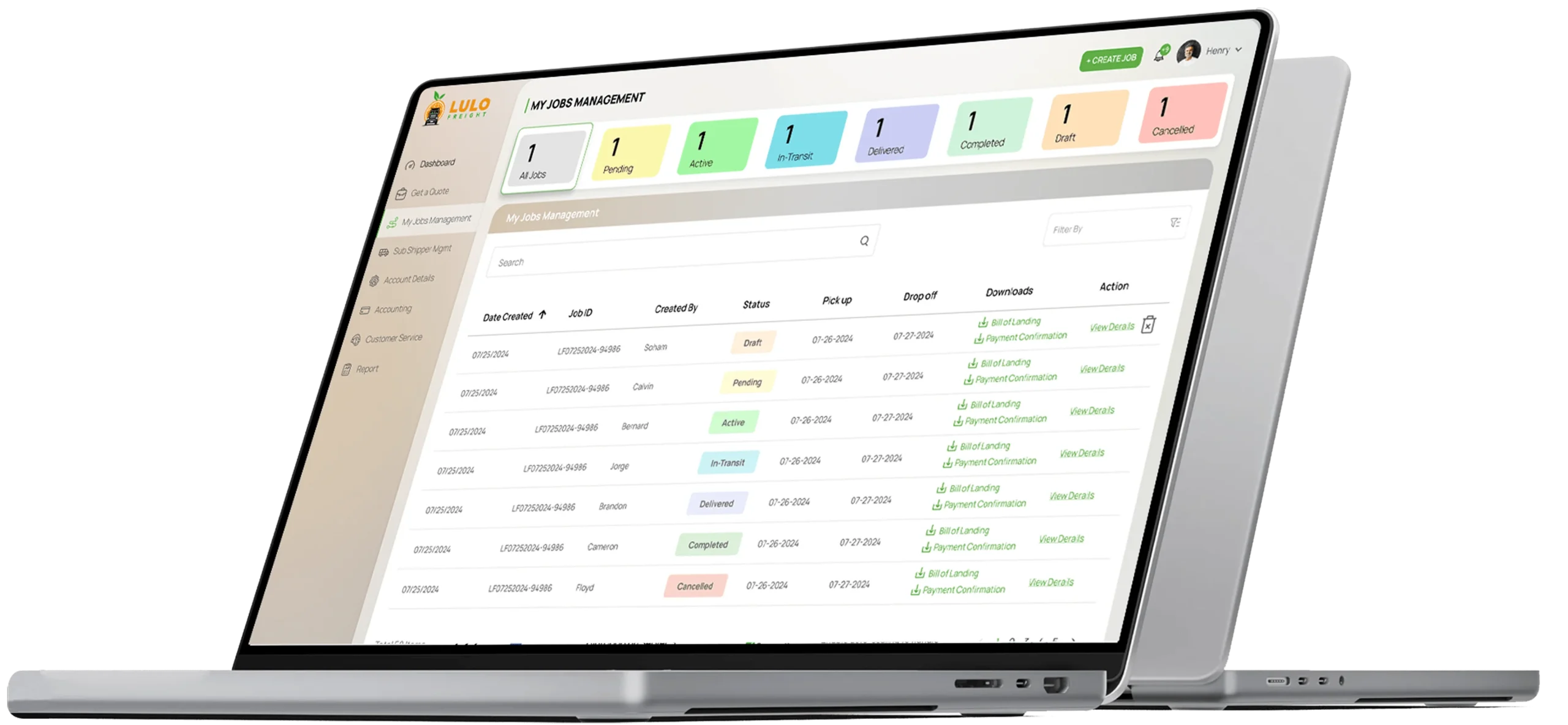 Lulo Freight | Unified Logistics Platform for Efficiency